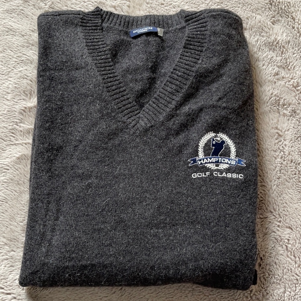 NWOT MENS MAGASCHONI GOLD CLASSIC CASHMERE